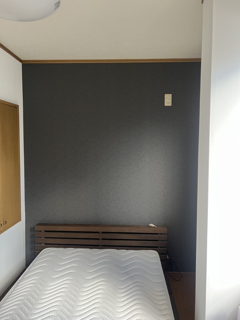 アクセントクロスの施工